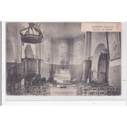 GOMONT : interieur de l'eglise - etat
