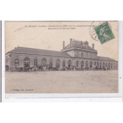 SEDAN : la gare, construite en 1882 sur les anciennes fortification ouverte le 15 janvier 1884 - tres bon etat