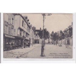 RETHEL : place verte, vieilles maisons espagnoles (planteur de caiffa, voiture a chien) - tres bon etat