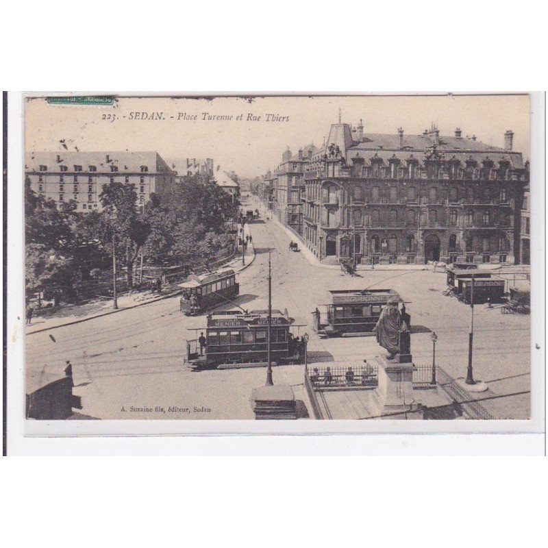 SEDAN : place turenne et rue thiers - tres bon etat