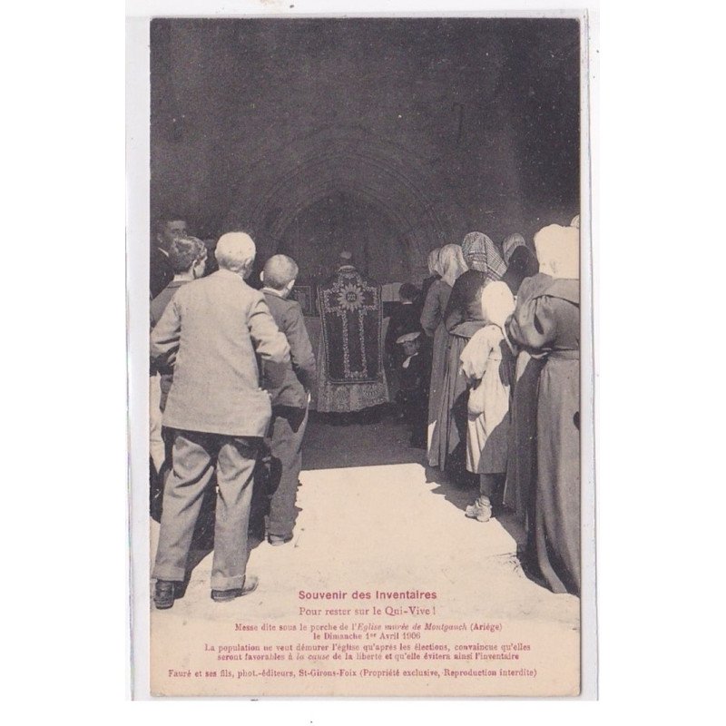 MONTGAUCH : souvenir des inventaire pour rester sur le qui-vive! - tres bon etat