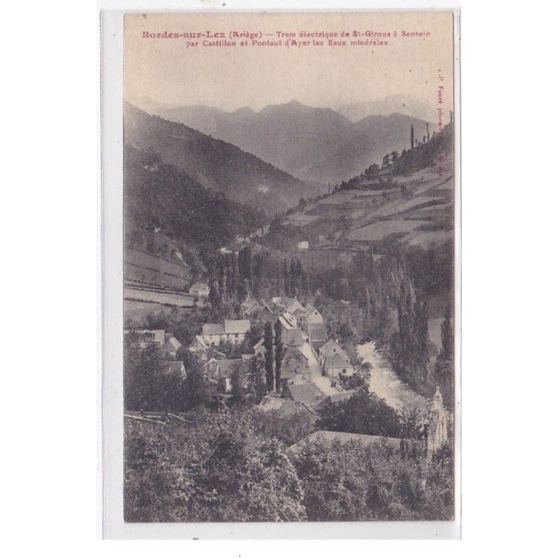 BORDES-sur-LEZ : tram electrique de st-girons a sentein - tres bon etat