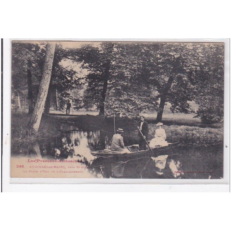 AUDINAC-les-BAINS : la piece d'eau de l'etablissement - tres bon etat