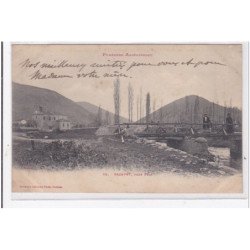 CAZAVET : petit pont, vue, batiment - tres bon etat