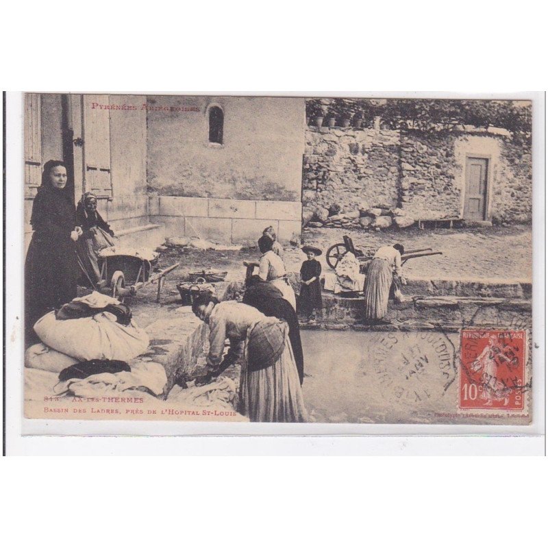 AX-les-THERMES : bassin des ladres, pres hopital st-louis - tres bon etat