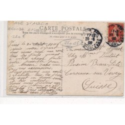 PARIS : rue d'alesia, grande epicerie langlois, charcuterie fine de choix 75014 - tres bon etat