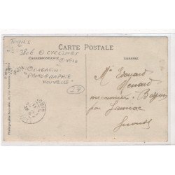 TOURS : cyclistes velo, magasin "photographie nouvelle" - tres bon etat