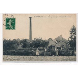 HAUVINE : tissage mecanique vue prise de derriere - tres bon etat