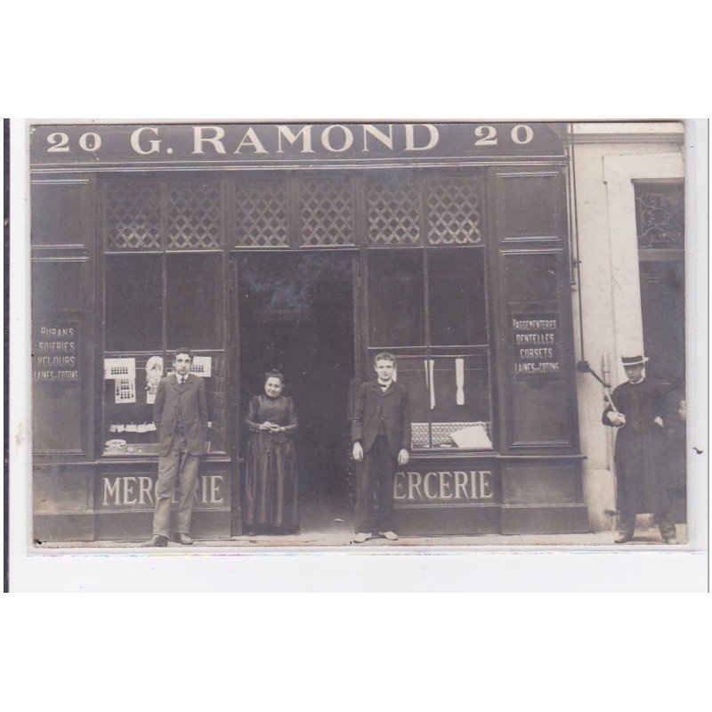 TOULOUSE : carte photo de la mercerie RAMON - très bon état