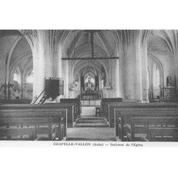 CHAPELLE-VALLON : interieur de l'eglise - tres bon etat