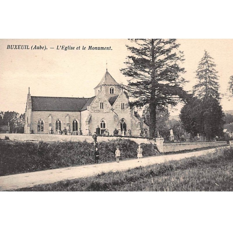 BUXEUIL : l'eglise et le monument - tres bon etat