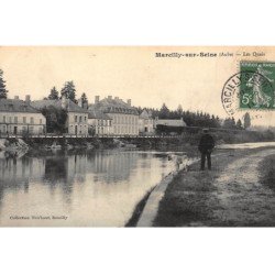 MARCILLY-sur-SEINE : les quais - tres bon etat