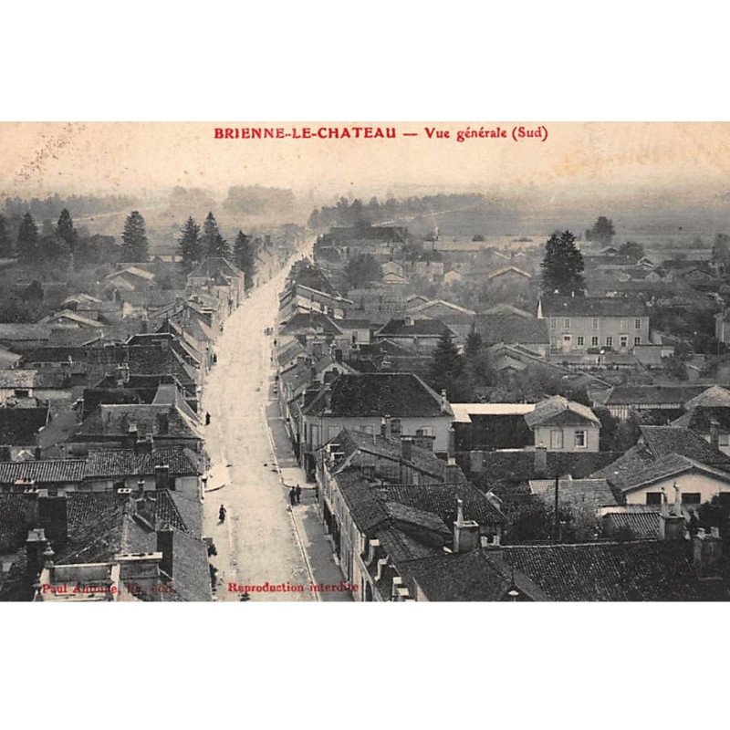 BRIENNE-le-CHATEAU : vue generale (sud) - tres bon etat