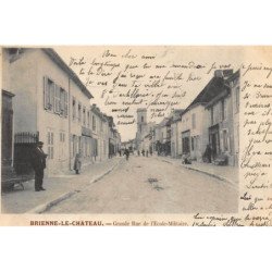 BRIENNE-le-CHATEAU : grande rue de l'ecole-militaire - etat
