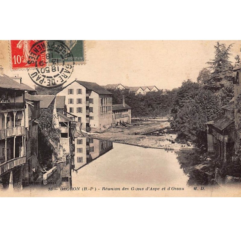 ORLONS-Ste-MARIE : reunion des gaves d'aspe et d'ossau - tres bon etat