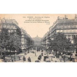 PARIS - Avenue de l'Opéra et Place du Théâtre Français - très bon état