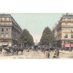 PARIS - Boulevard des Capucines et Place de l'Opéra - très bon état
