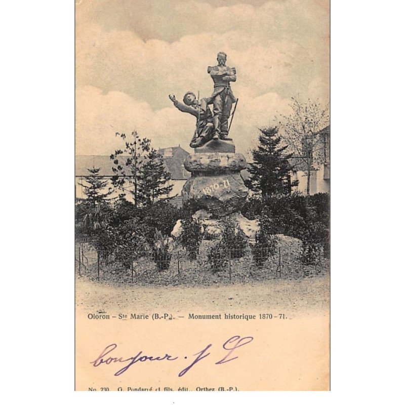 ORLONS-Ste-MARIE : monument historique 70-71 - tres bon etat