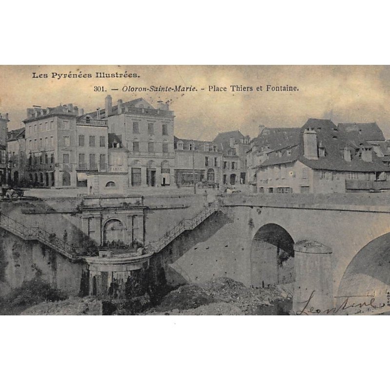 ORLONS-Ste-MARIE : place thiers et fontaine - tres bon etat