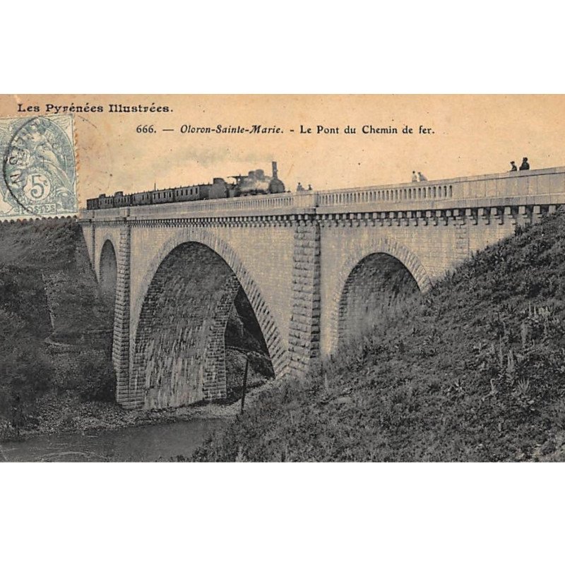 ORLONS-Ste-MARIE : le pont du chemin de fer - tres bon etat