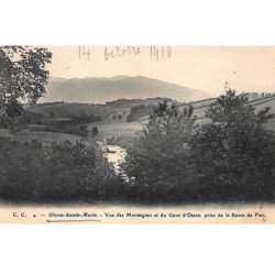 ORLONS-Ste-MARIE : vue des montagnes et du gave d'ossau prise de la route de pau - tres bon etat