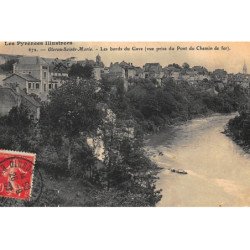 ORLONS-Ste-MARIE : les bords du gave (vue prise du pont du chemin de fer) - tres bon etat