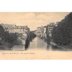 ORLONS-Ste-MARIE : vue du pont d'oloron - tres bon etat
