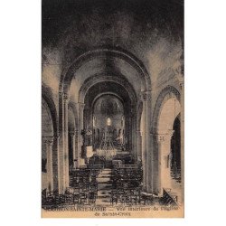 ORLONS-Ste-MARIE : vue interieur de l'eglise de ste-croix - tres bon etat