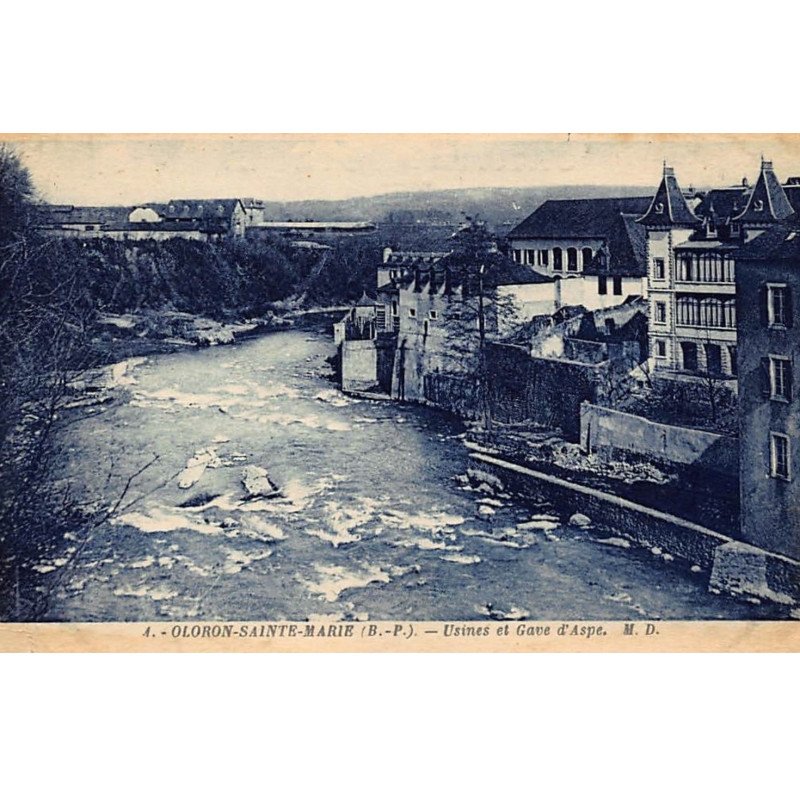 ORLONS-Ste-MARIE : usines et gave d'aspe - tres bon etat ORLONS-Ste-MARIE : usines et gave d'aspe - tres bon etat