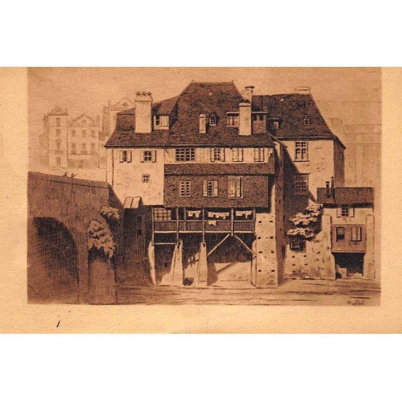 ORLONS-Ste-MARIE : vieilles maisons sur le gave d'aspe - tres bon etat ORLONS-Ste-MARIE : vieilles maisons sur le gave d'aspe - tres bon etat