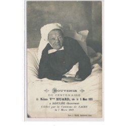 ROULEE : souvenir du centenaire de madame vve huard née le 6 mars 1809 célébré par la commune de laleu - tres bon etat