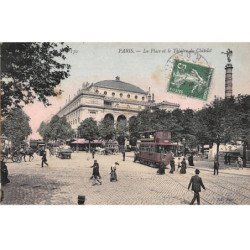 PARIS - La Place et le Théâtre du Châtelet - très bon état