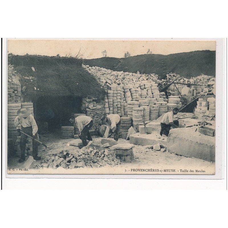 PROVENCHERE-sur-MEUSE : taille des meules - etat