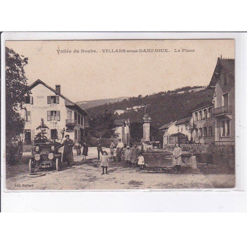 VILLARS-sous-DAMPJOUX: la place - très bon état