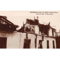 PARIS - Bombardement de Paris - Raid de Gothas - Rue Saint Paul - 12 Avril 1918 - très bon état