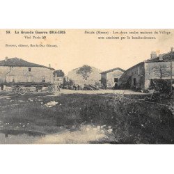 BISLEE : les deux seules maisons du village non atteintes par le bombardement - tres bon etat