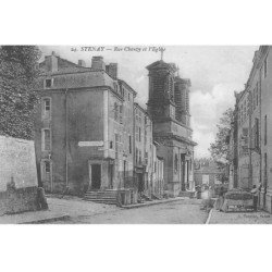 STENAY : rue chanzy et l'eglise - tres bon etat