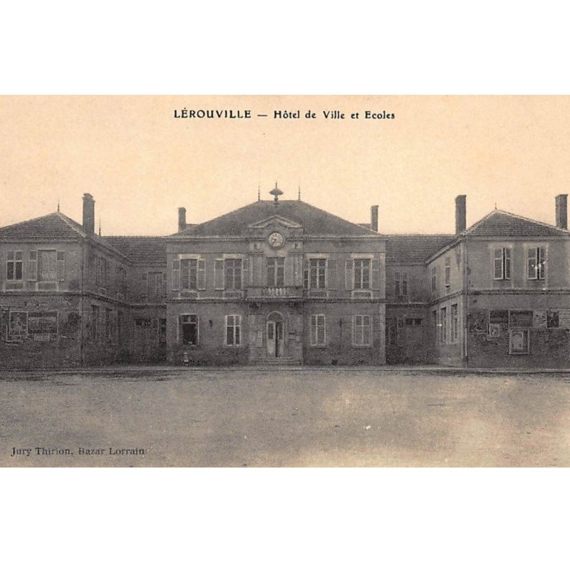 LEROUVILLE : hotel de ville et ecoles - tres bon etat
