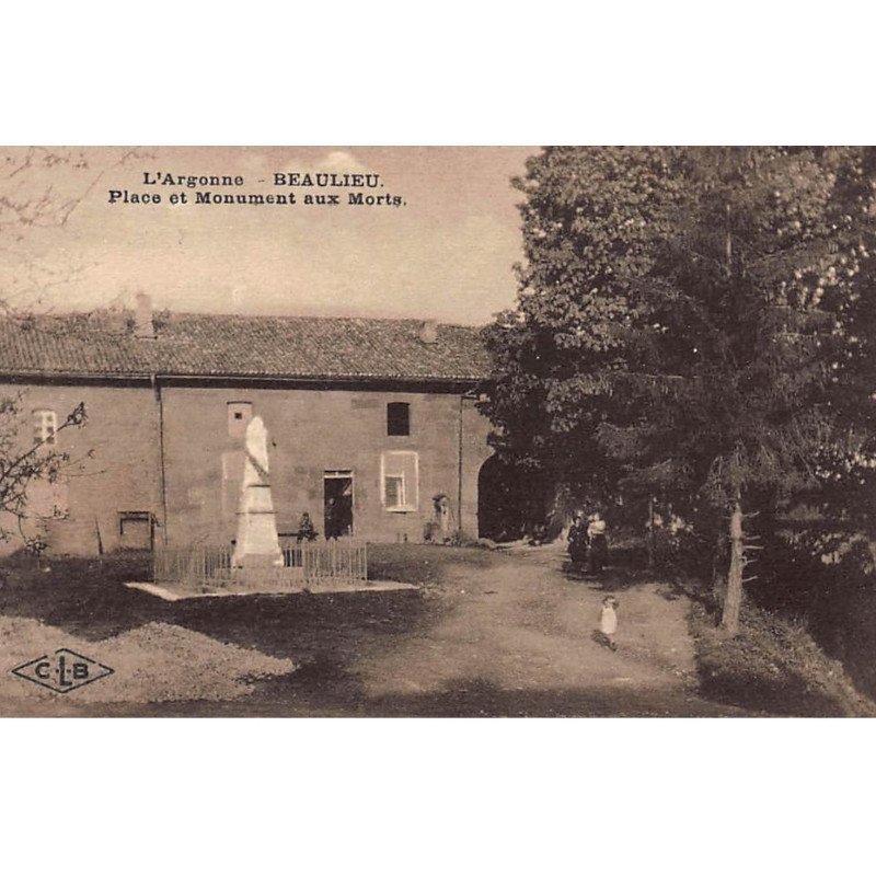 BEAULIEU : place et monument aux morts - tres bon etat