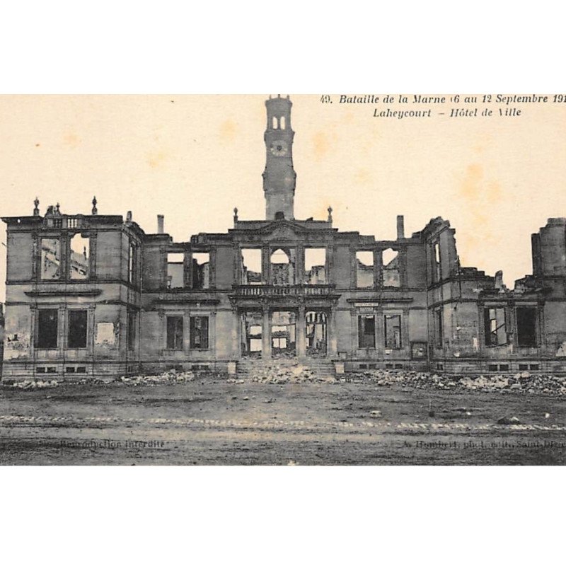 LAHEYCOURT : hotel de ville - tres bon etat