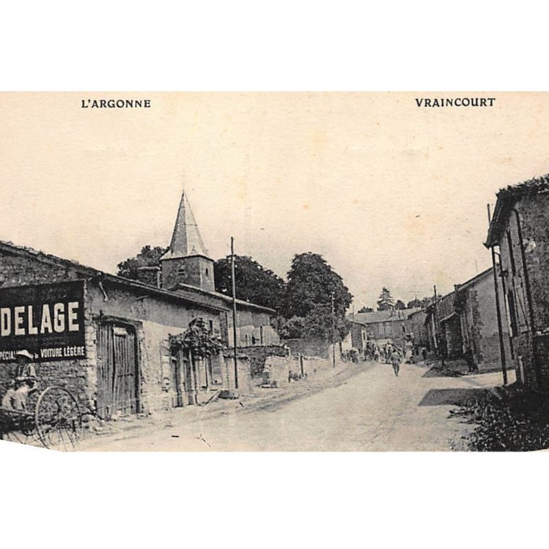 VRAINCOURT : delage, voiture legere, une rue - tres bon etat