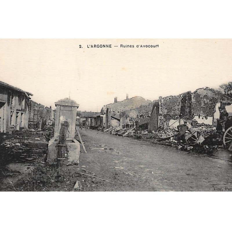 AVOCOURT : ruines - tres bon etat