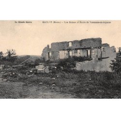 BAULNY : les ruines et route de varennes-en-argonne - tres bon etat