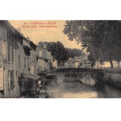 VERDUN-sur-MEUSE : rue sur l'eau pont saint-pierre - tres bon etat