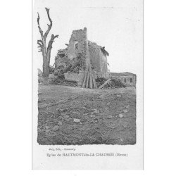 HAUTMONT-les-LA-CHAUSSEE : eglise en ruine - tres bon etat