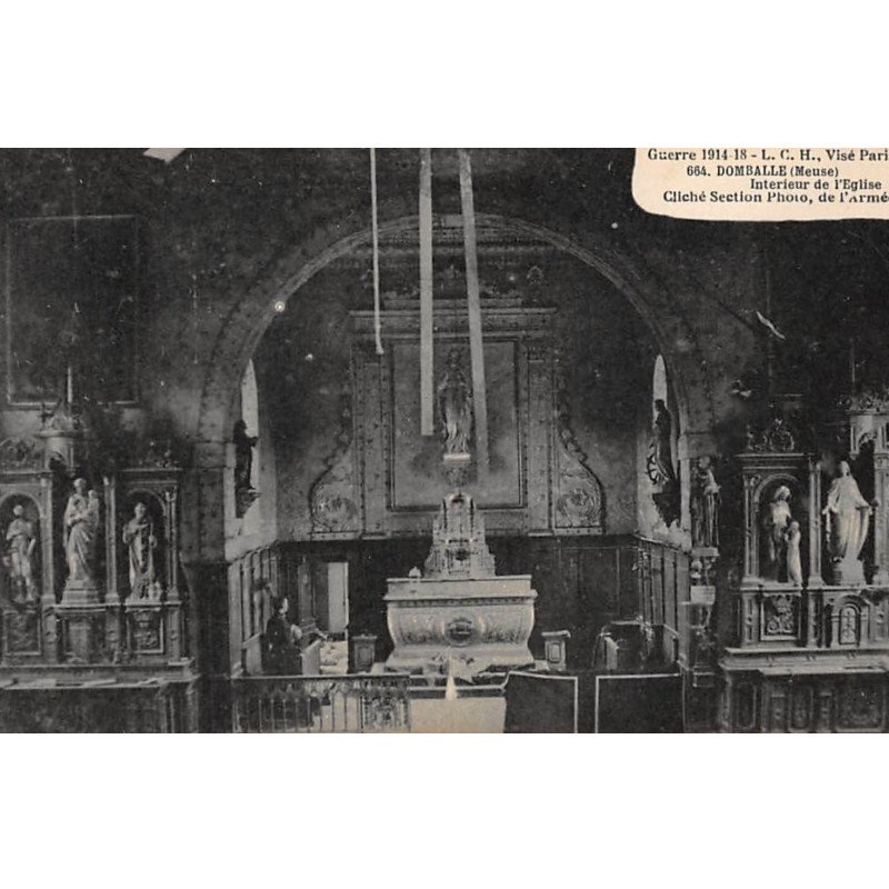 DOMBALLE : interieur de l'eglise - tres bon etat