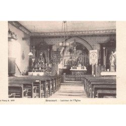 BROCOURT : interieur de l'eglise - etat