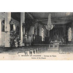 BRABANT-en-ARGONNE : interieur de l'eglise - tres bon etat