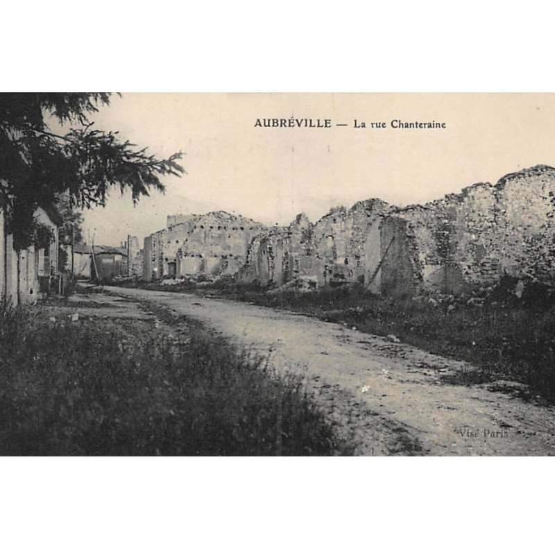 AUBREVILLE : la rue chanteraine - tres bon etat