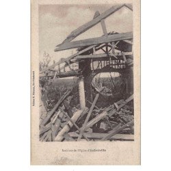 AUBREVILLE : interieur de l'eglise, ruine - tres bon etat